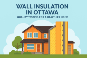 Spray foam roof insulation in Ottawa home